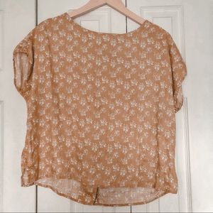 Cynthia Rowley Yellow Linen Top